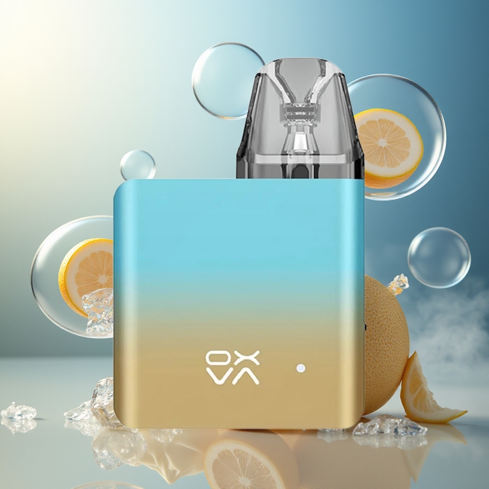Partihandel Sverige Oxva Xlim SQ Vape Kit Guld Blå 2ml 25W 900mAh Typ-C 0.6ohm 0.8ohm
