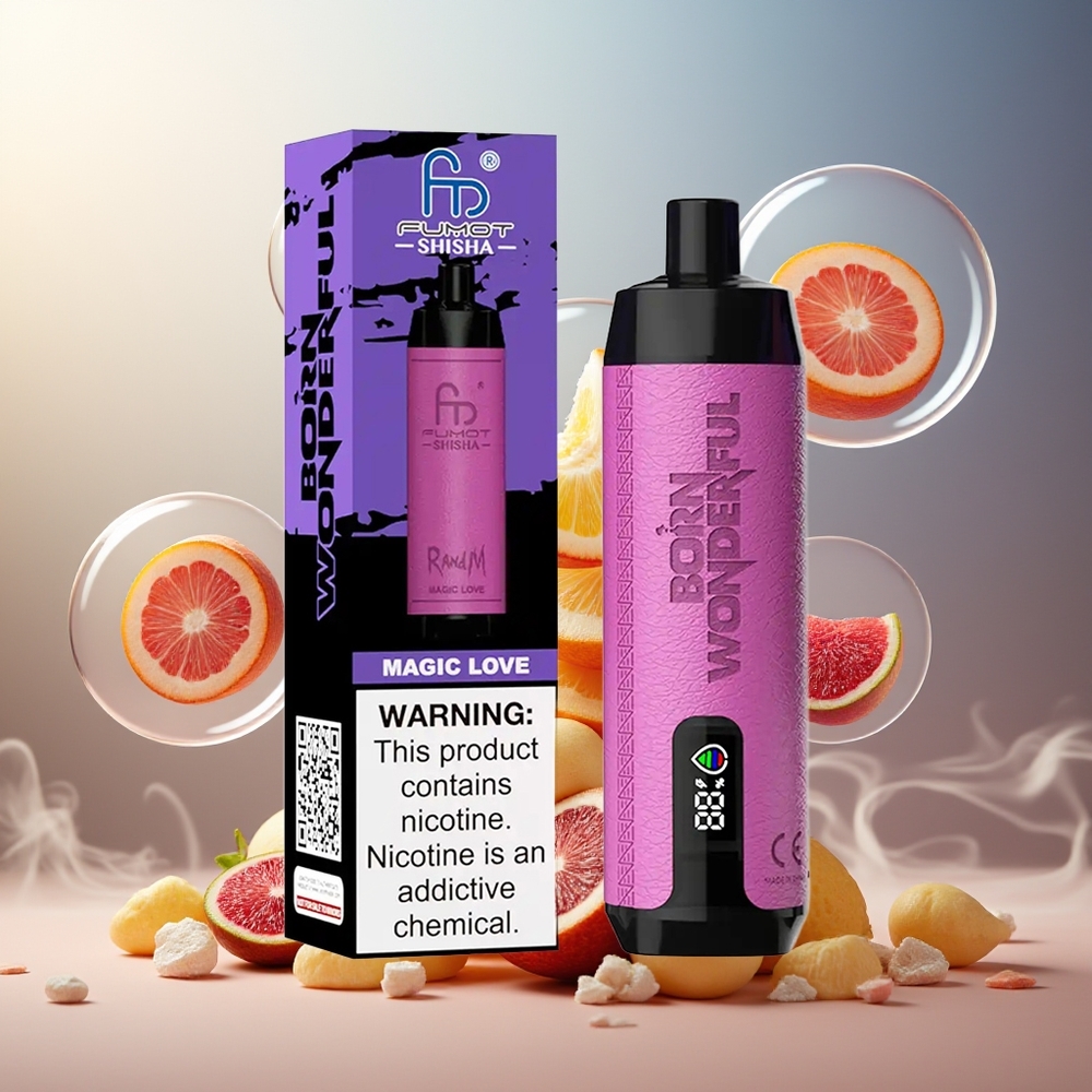 Partihandel Sverige RandM Fumot Shisha 10000 Puffs Magisk Kärlek 18ml 850mAh 0.6ohm Typ-C