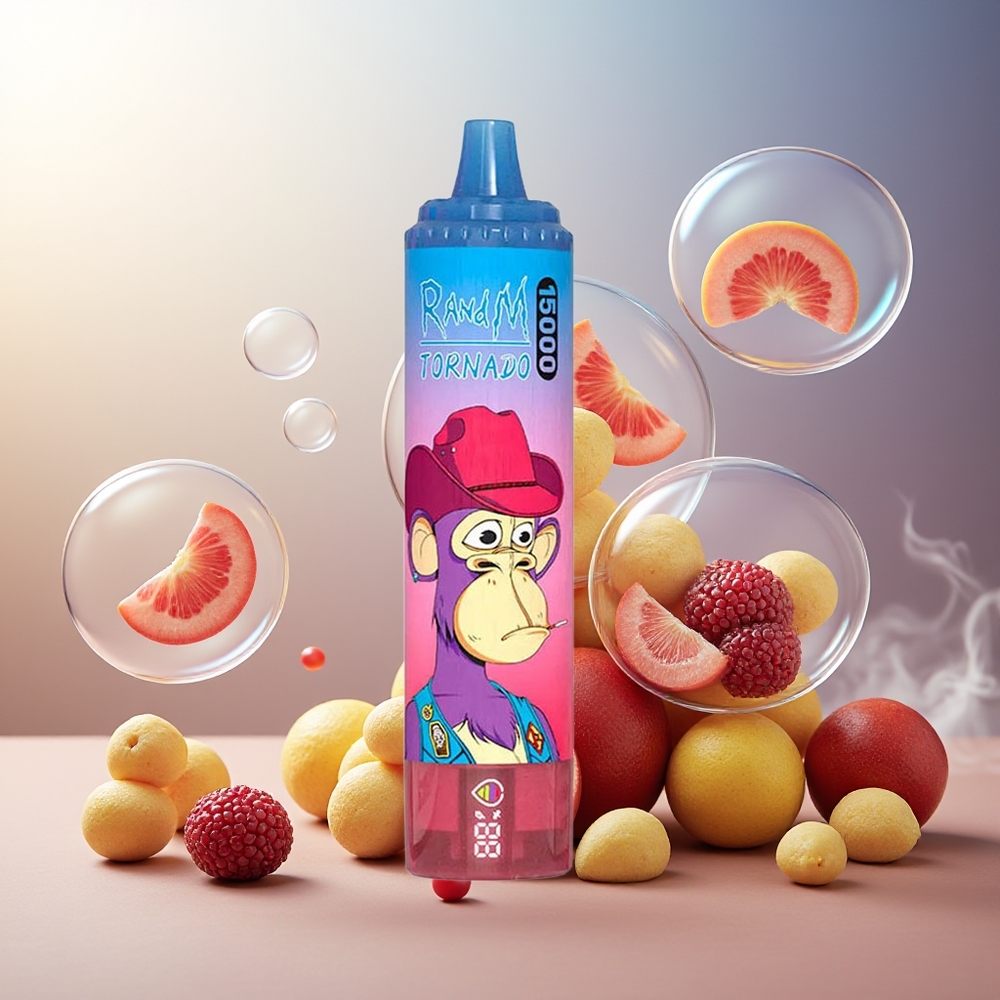 Partihandel Sverige RandM Fumot Tornado 15000 Puffs 25ml LCD Blandade Bär