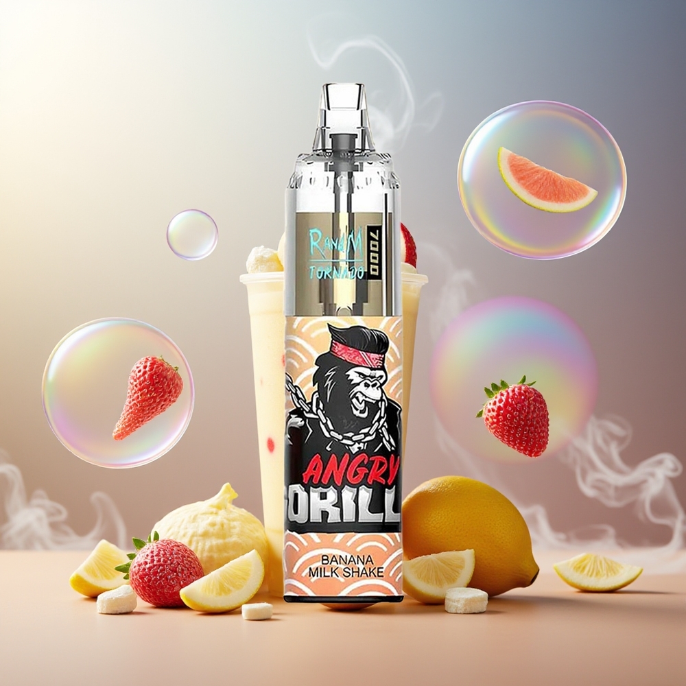 Partihandel Sverige RandM Fumot Tornado 7000 14ML Mesh Banan Milkshake