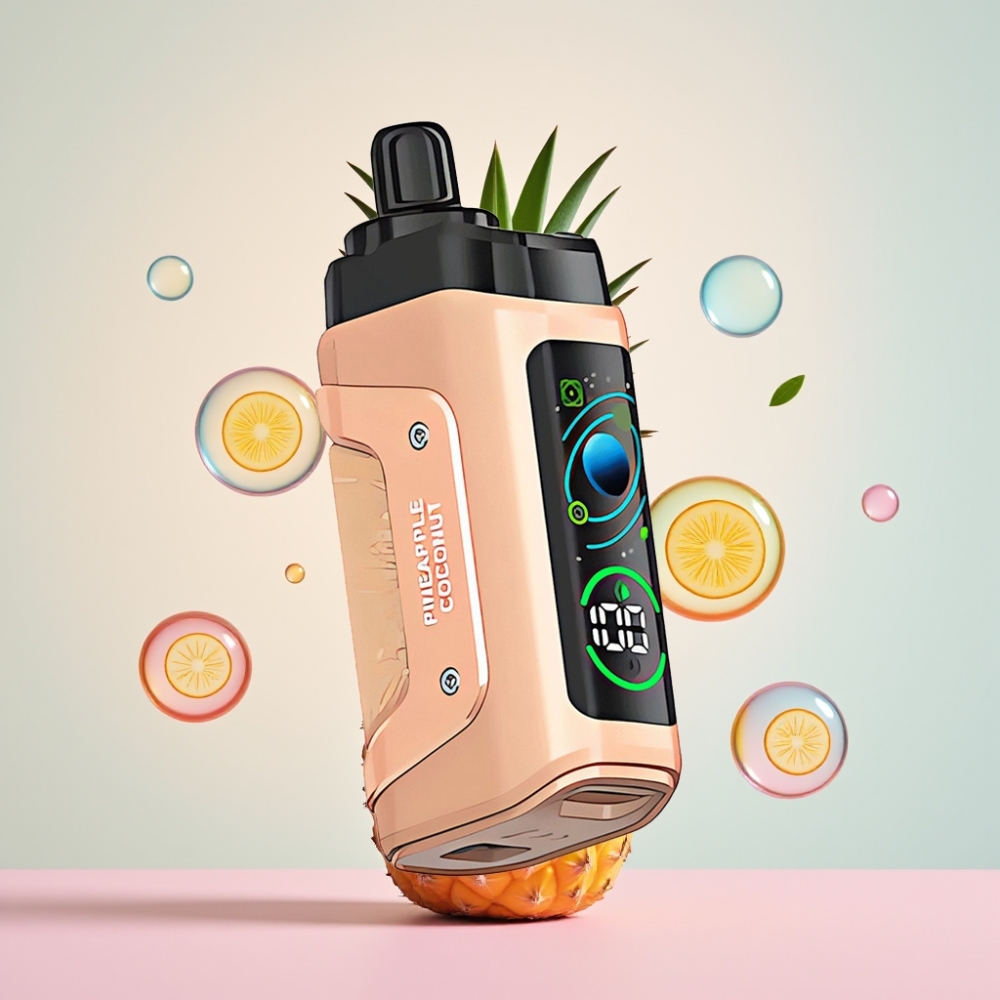 Partihandel Sverige Razz Bar 45000 Puffs Ananas Kokosnöt 1.0 Ohm Mesh 650mAh