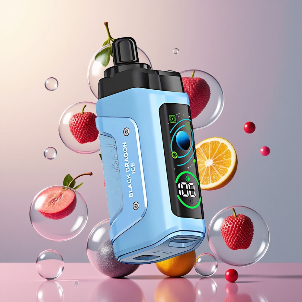 Partihandel Sverige Razz Bar 45000 Puffs Släkt Svart Drake Is Mesh 1.0 Ohm Type-C