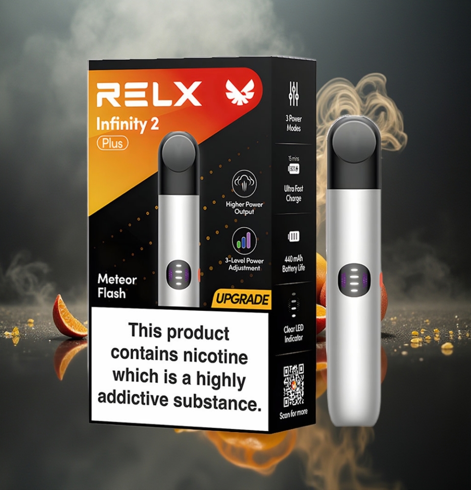 Partihandel Sverige RELX Infinity 2 Plus Enhet Meteor Blixt 3 Lägen 10W 1.9ml