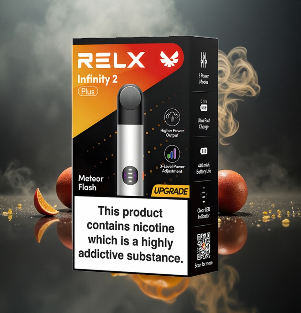 Partihandel Sverige RELX Infinity 2 Plus Enhet Meteor Blixt 3 Lägen 10W 1.9ml