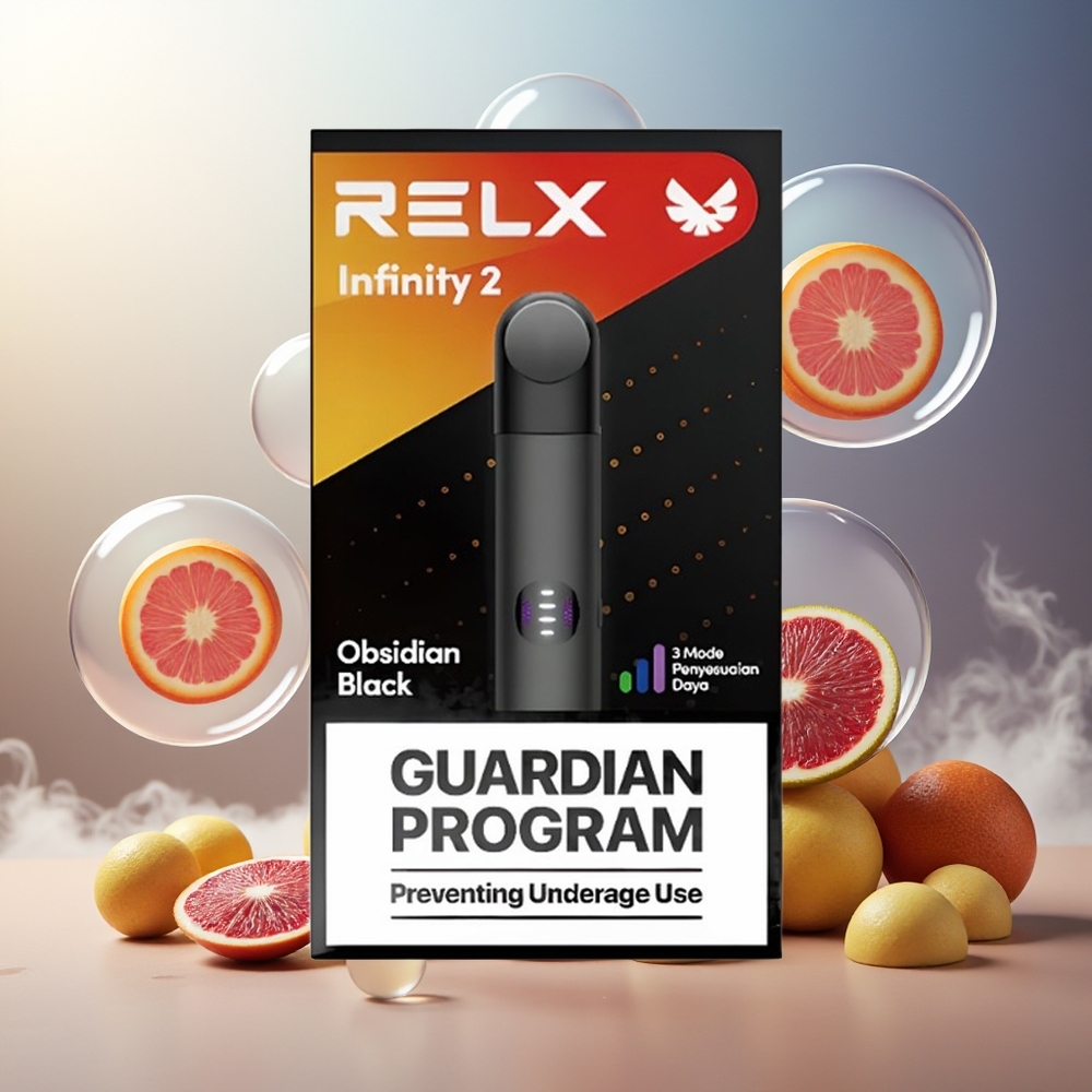 Partihandel Sverige RELX Infinity 2 1.9ml 440mAh 3 Modes Mörkasteroid