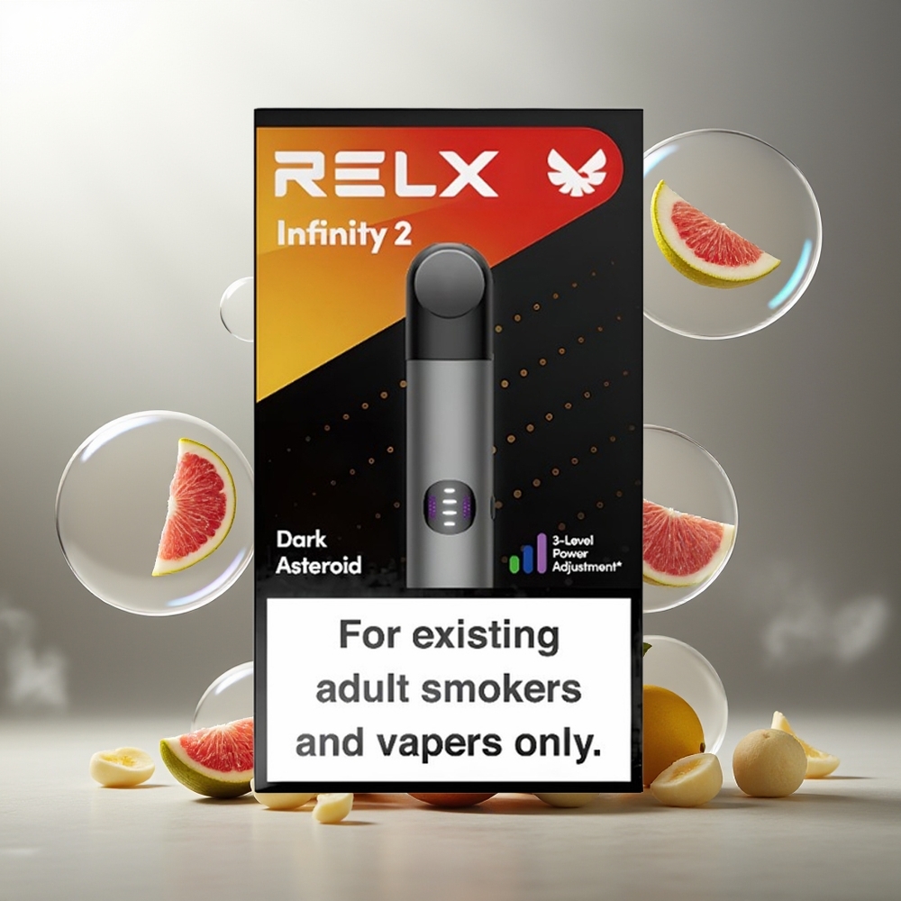 Partihandel Sverige RELX Infinity 2 Vape-enhet Grå 440mAh USB-C 1.9ml 3-lägen