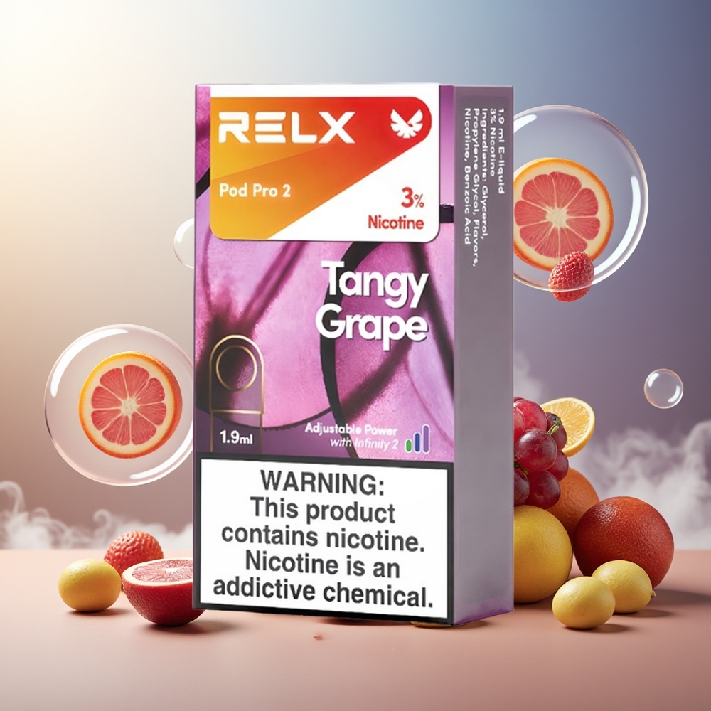 Partihandel Sverige RELX Pod Pro 2 600 puffar 1.9ml 3 spänningslägen Sursött Vinbär
