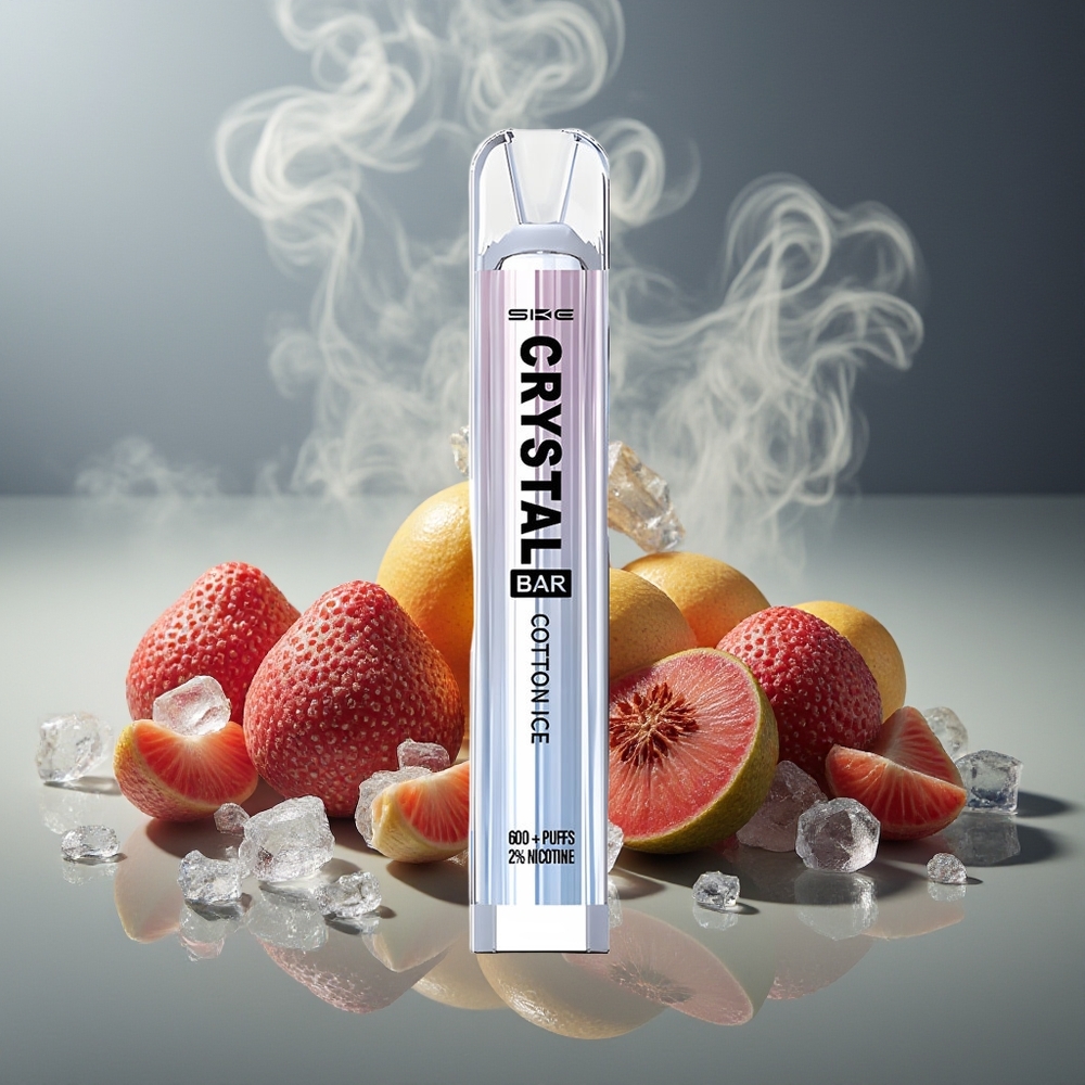 Partihandel Sverige SKE Crystal BAR 600 Bomull Is 2% Nikotin 500mAh 2.0ml