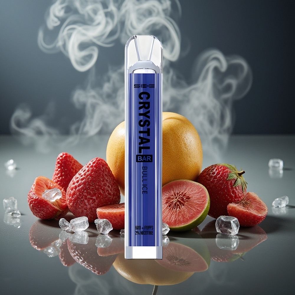 Partihandel Sverige SKE Crystal BAR 600 Engångs Vape Bull Is 2ml Mesh Coil 600 Puff