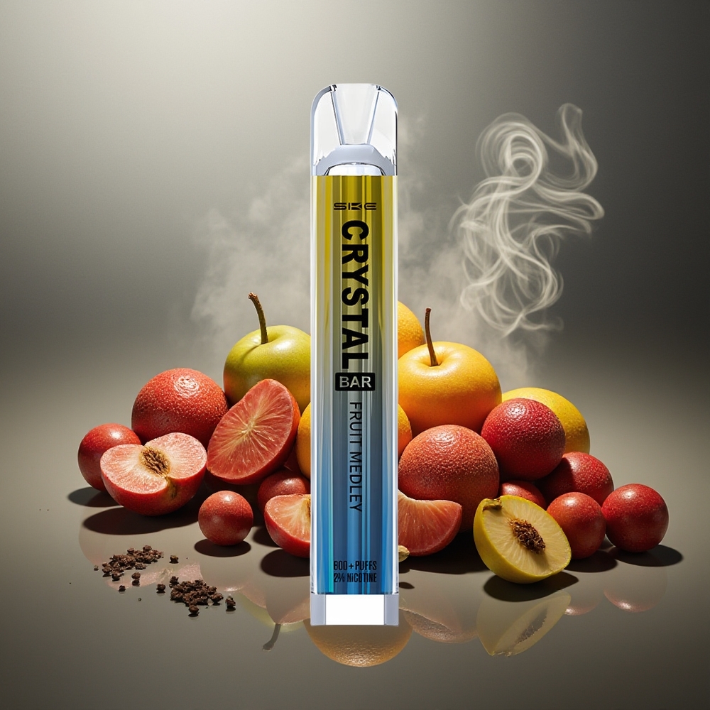 Partihandel Sverige SKE Crystal BAR 600 Fruktblandning 600 Puffar 2ml 2% Nikotin
