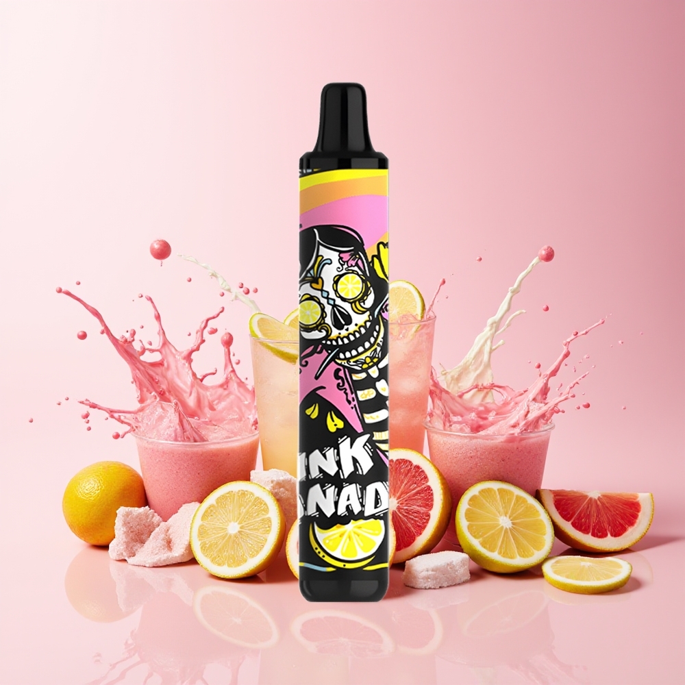 Partihandel Sverige SMOK MINIONE 1600 Puffs 4.5ml 800mAh Rosa Citronvatten