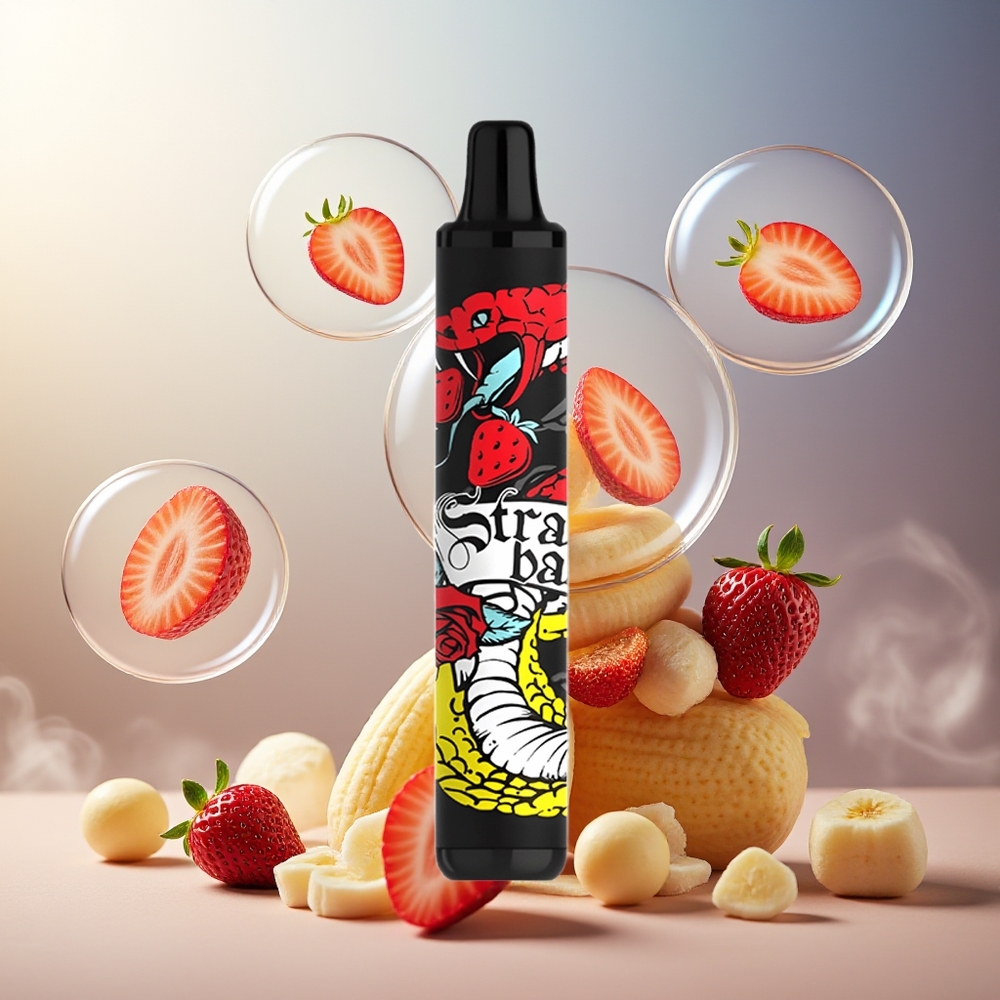 Partihandel Sverige SMOK MINIONE 1600 Puffs 800mAh Engångs Vape Jordgubb Banan