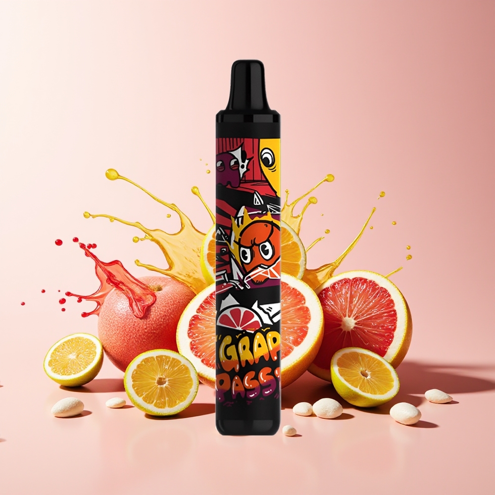 Partihandel Sverige SMOK MINIONE 1600 Puffs Engångs Vape Grapefrukt Passionfrukt 4.5ml 800mAh