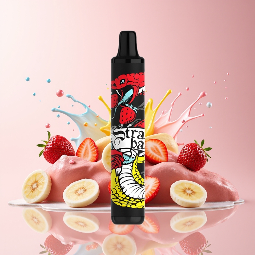 Partihandel Sverige SMOK MINIONE 1600 Puffs Engångsvape Jordgubb Banan 4.5ml 800mAh