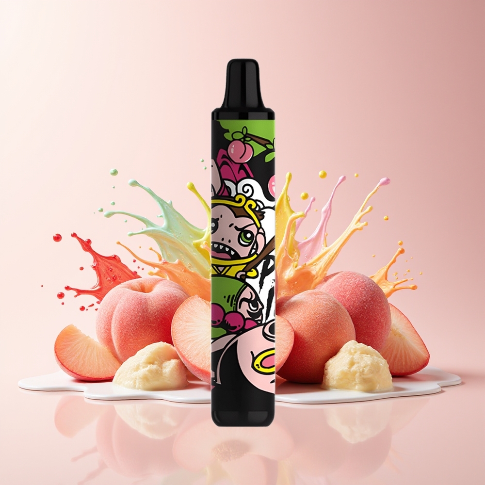 Partihandel Sverige SMOK MINIONE 1600 Puffs Engångsvape Persika Is 4.5ml 800mAh