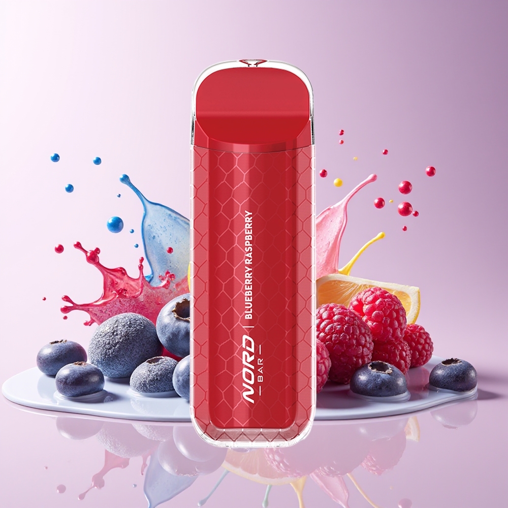 Partihandel Sverige SMOK NORD BAR 4000 Blåbär Hallon 8.5ml 50mg 600mah