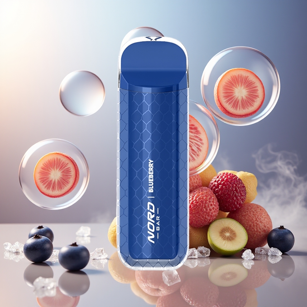Partihandel Sverige SMOK NORD BAR 4000 Blåbär Is 8.5ml 600mah