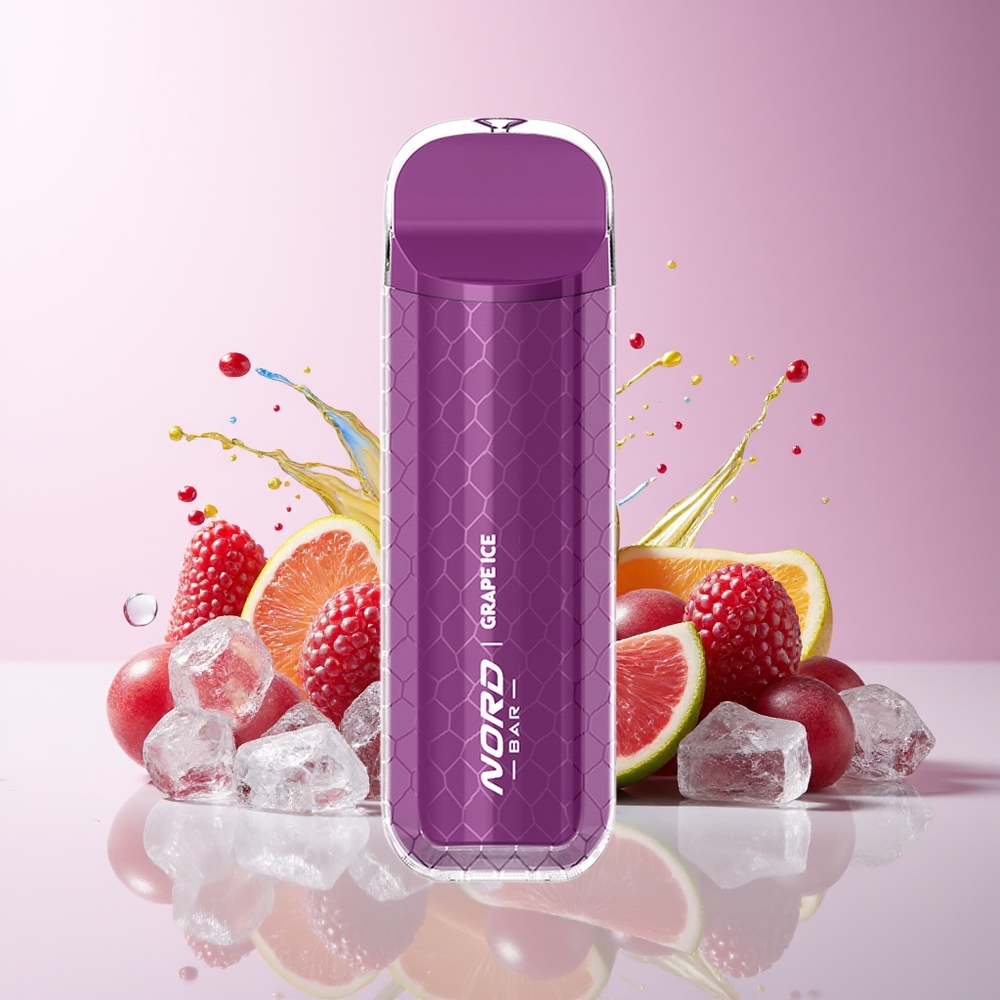 Partihandel Sverige SMOK NORD BAR 4000 Engångs Vape Druvis Is 8.5ml 600mah 50mg/ml