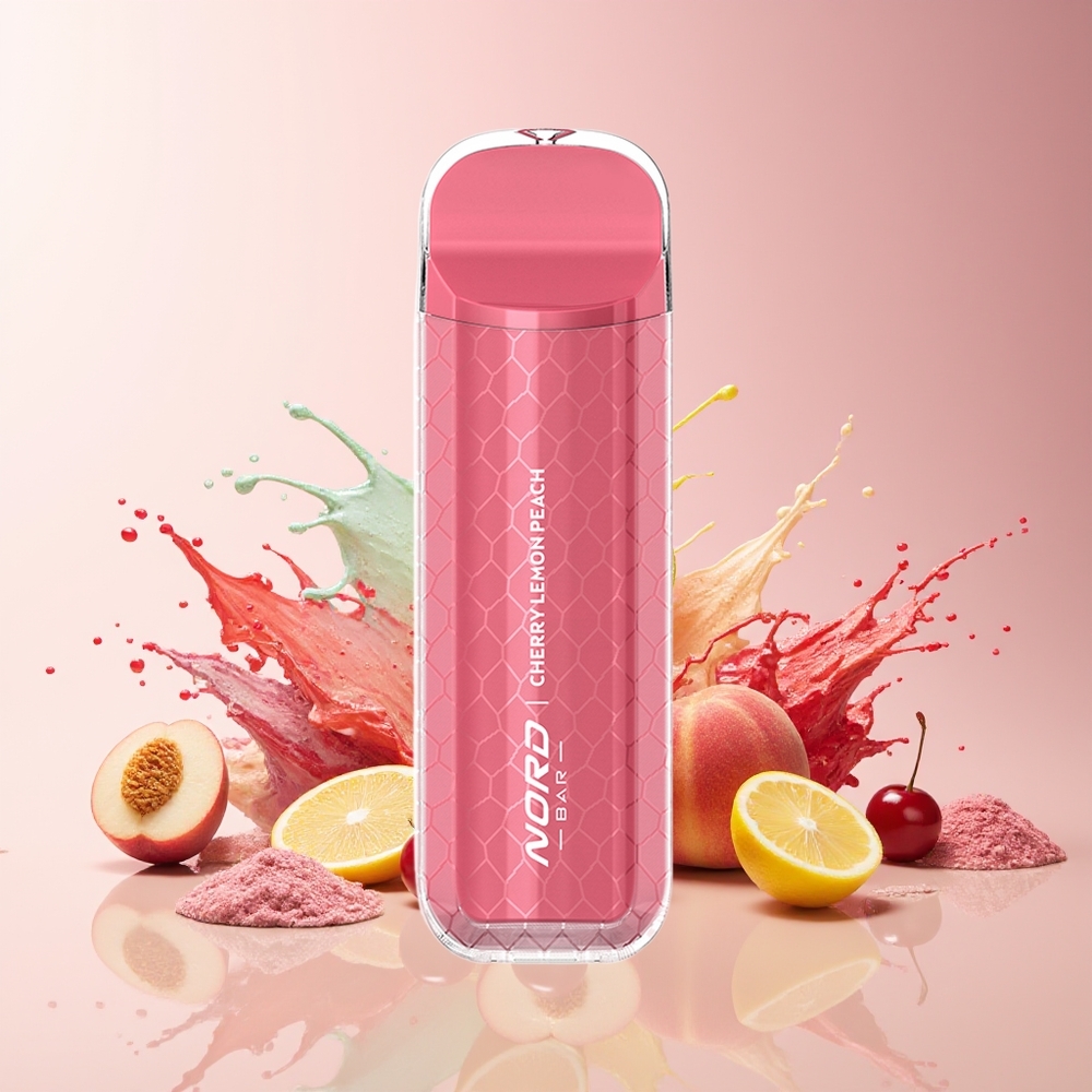 Partihandel Sverige SMOK NORD BAR 4000 Engångs Vape Körsbär Citron Persika 8.5ml 50mg