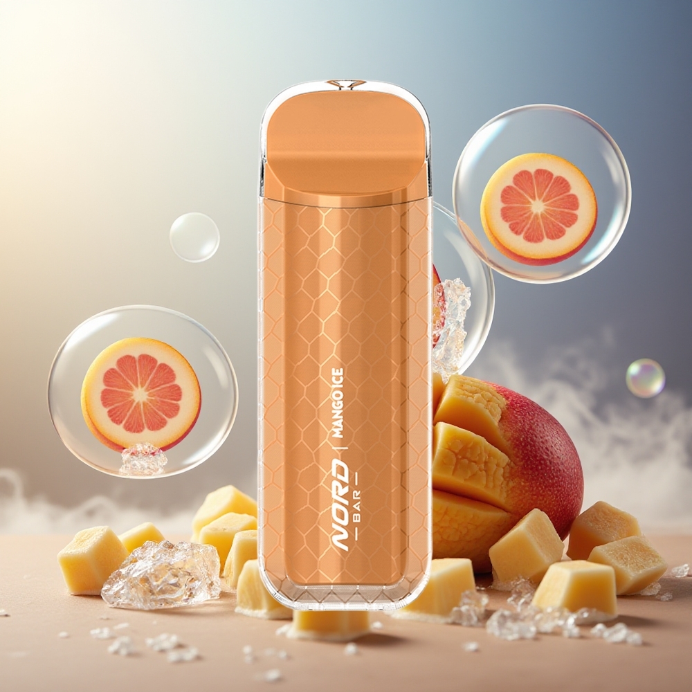 Partihandel Sverige SMOK NORD BAR 4000 Puffs Engångsvape Mango Is 8.5ml 50mg/ml
