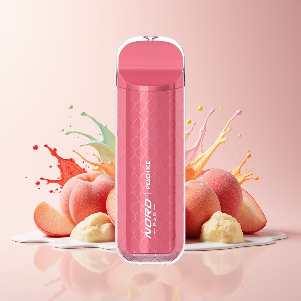 Partihandel Sverige SMOK NORD BAR 4000 Puffs Engångsvape Persika Is 8.5ml 600mah 50mg