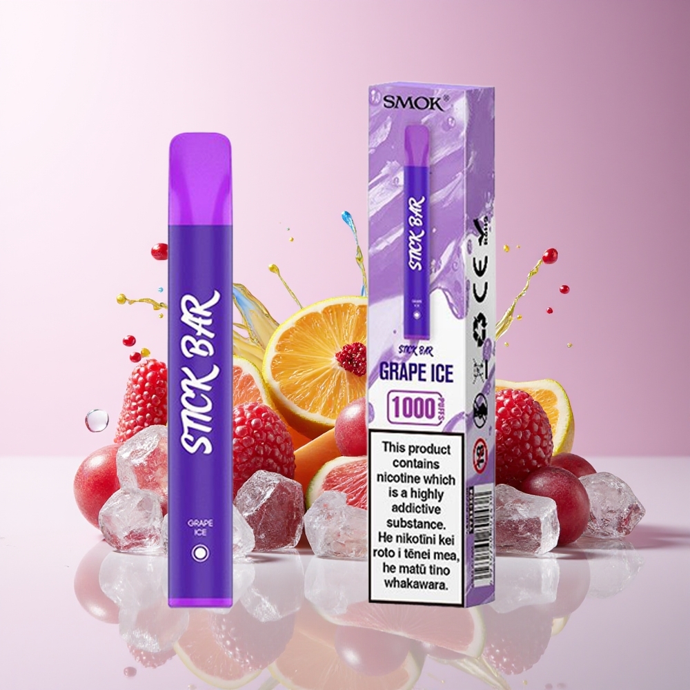Partihandel Sverige SMOK Stick Bar 1000 Puffs Engångsvape Vinbärsis 550mAh 1.6 Ohm