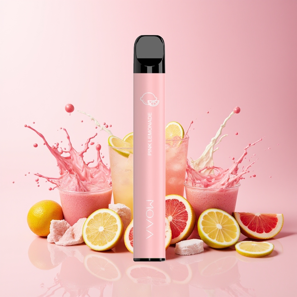 Partihandel Sverige SMOK VVOW 600 Puffs Engångs Vape Rosa Citronvatten 2ml 2% Nikotin