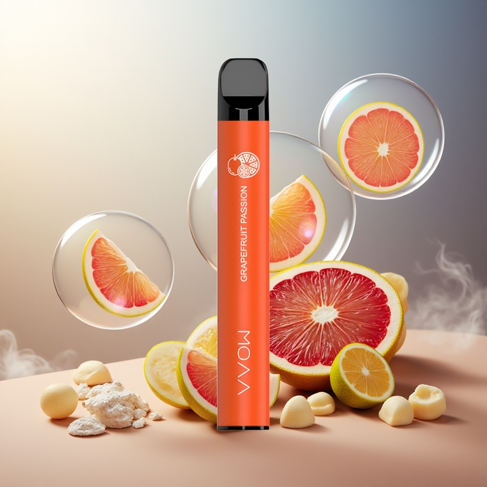Partihandel Sverige SMOK VVOW 600 Puffs Engångsvape Grapefrukt Passion 2ml 2% Nikotin 500mAh