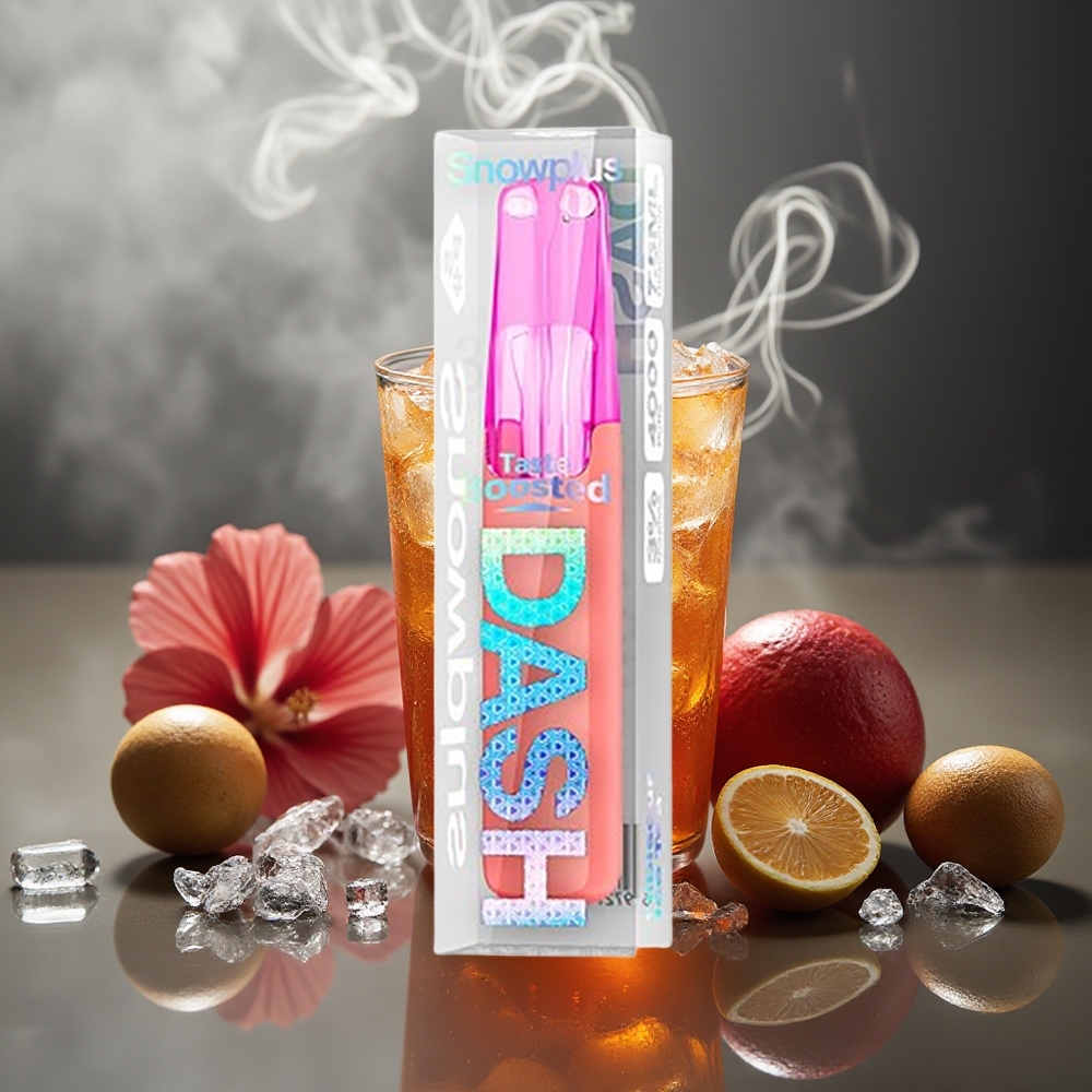 Partihandel Sverige Snowplus Dash 4000 Hibiscus IsTe Ceramic 7.5ml 530mAh