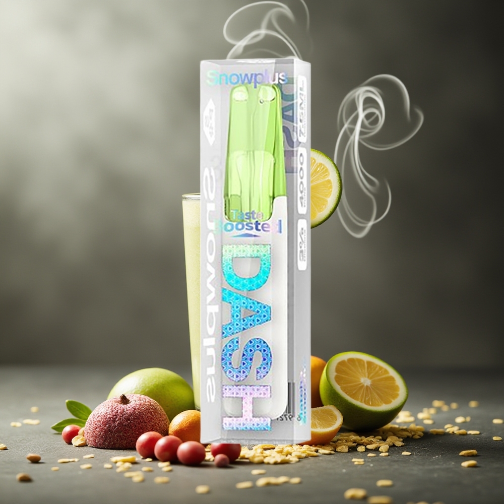 Partihandel Sverige Snowplus Dash 4000 Puffs Engångs Matcha Smoothie 7.5ml Ceramic 530mAh