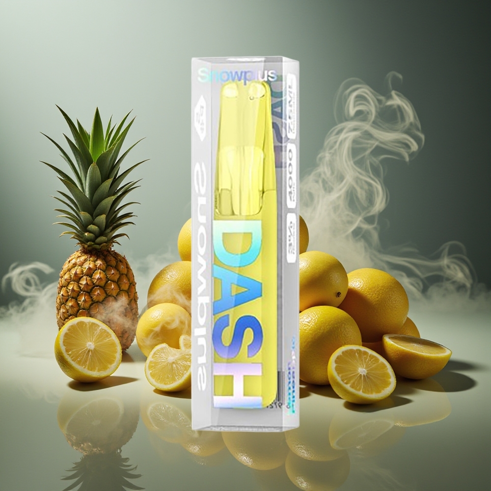 Partihandel Sverige Snowplus Dash 4000 Puffs Engångsenhet Citron Ananas Ceramik 530mAh 7.5ml