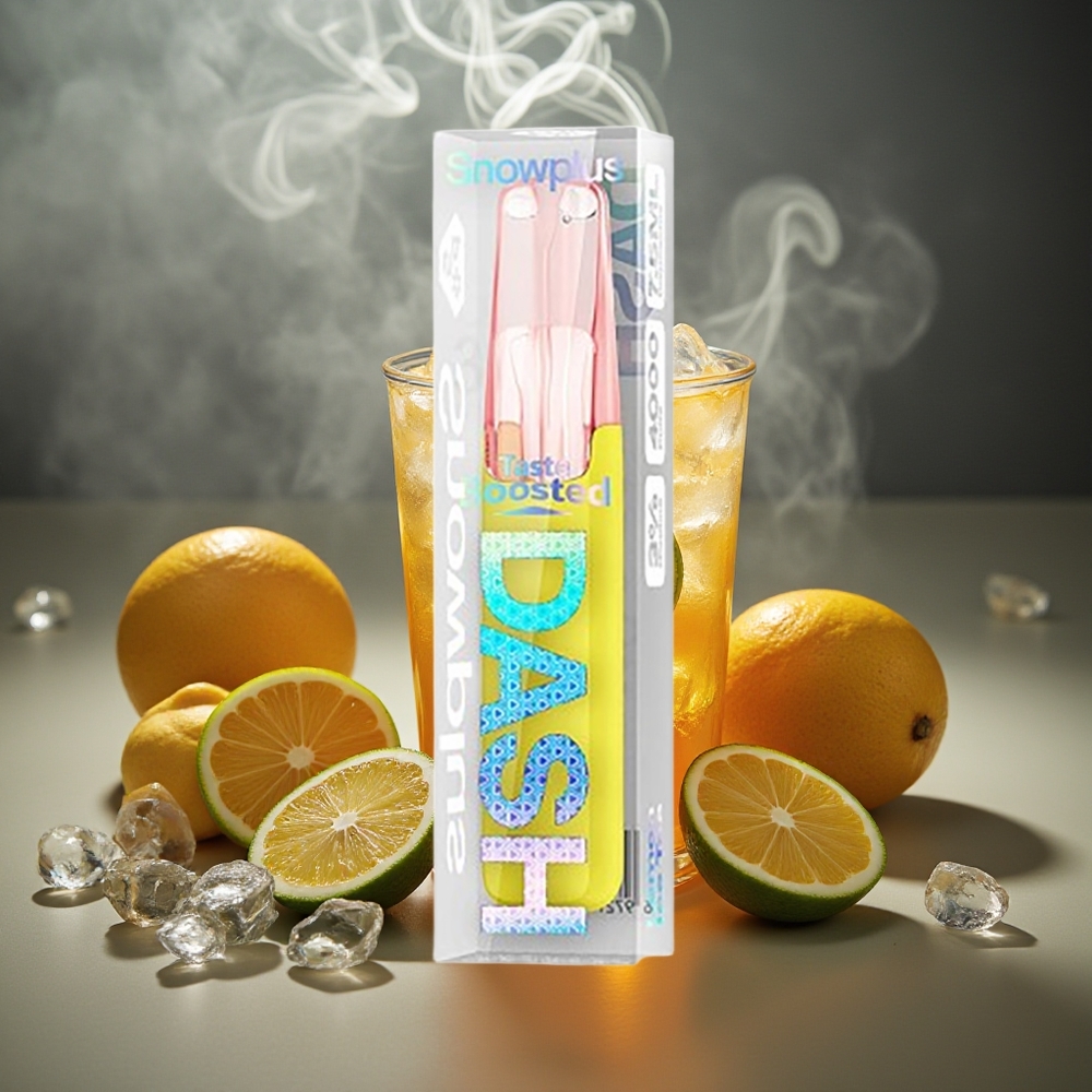 Partihandel Sverige Snowplus Dash 4000 Puffs Engångsenhet Citron IsTe Ceramic 530mAh 7.5ml