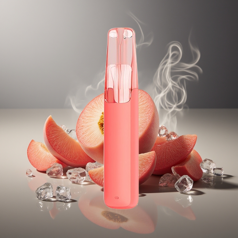 Partihandel Sverige Snowplus Dash 4000 Puffs Engångsenhet Persikois Ceramic 530mAh 7.5ml