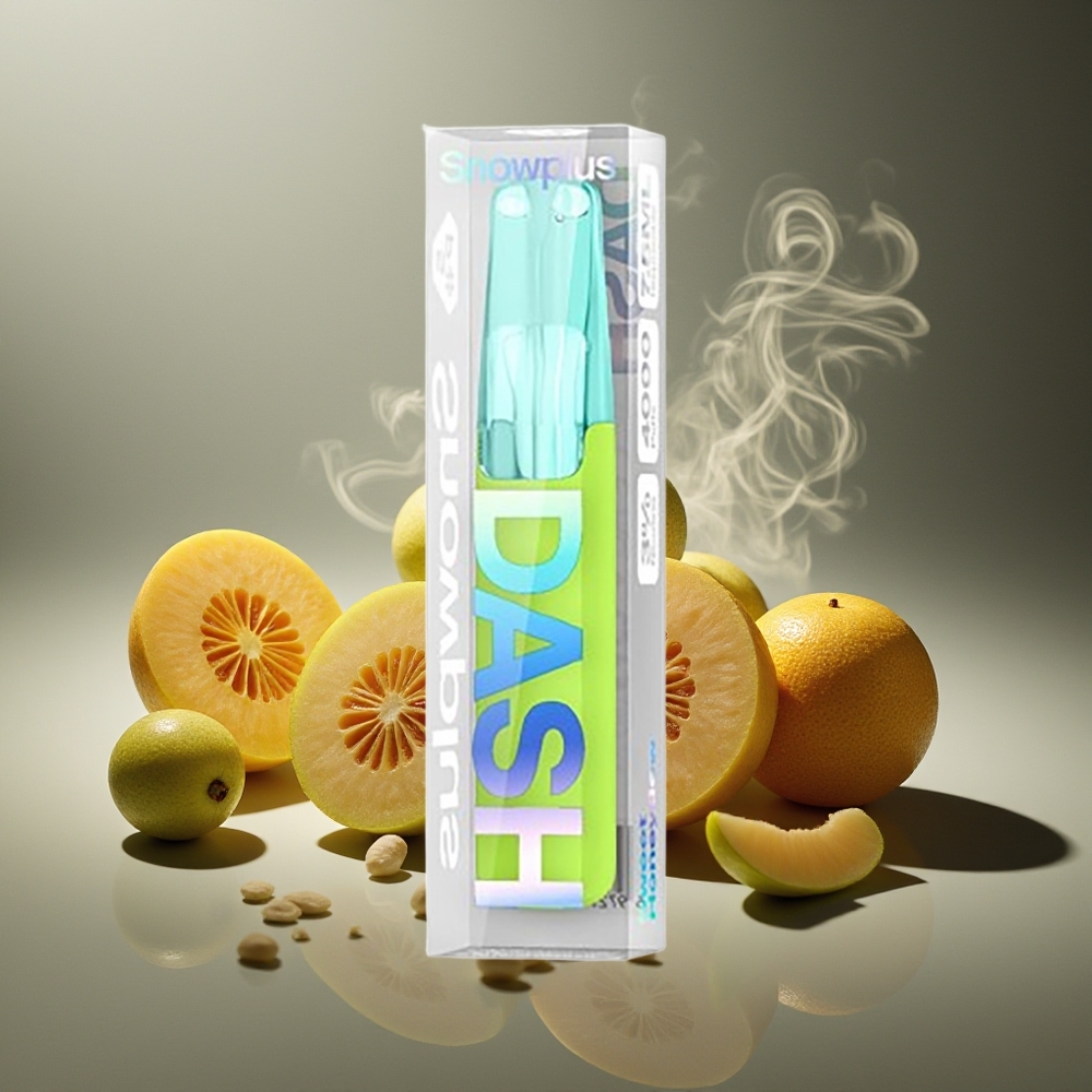Partihandel Sverige Snowplus Dash 4000 Puffs Engångsenhet Söt Honungsmelon 7.5ml 530mAh