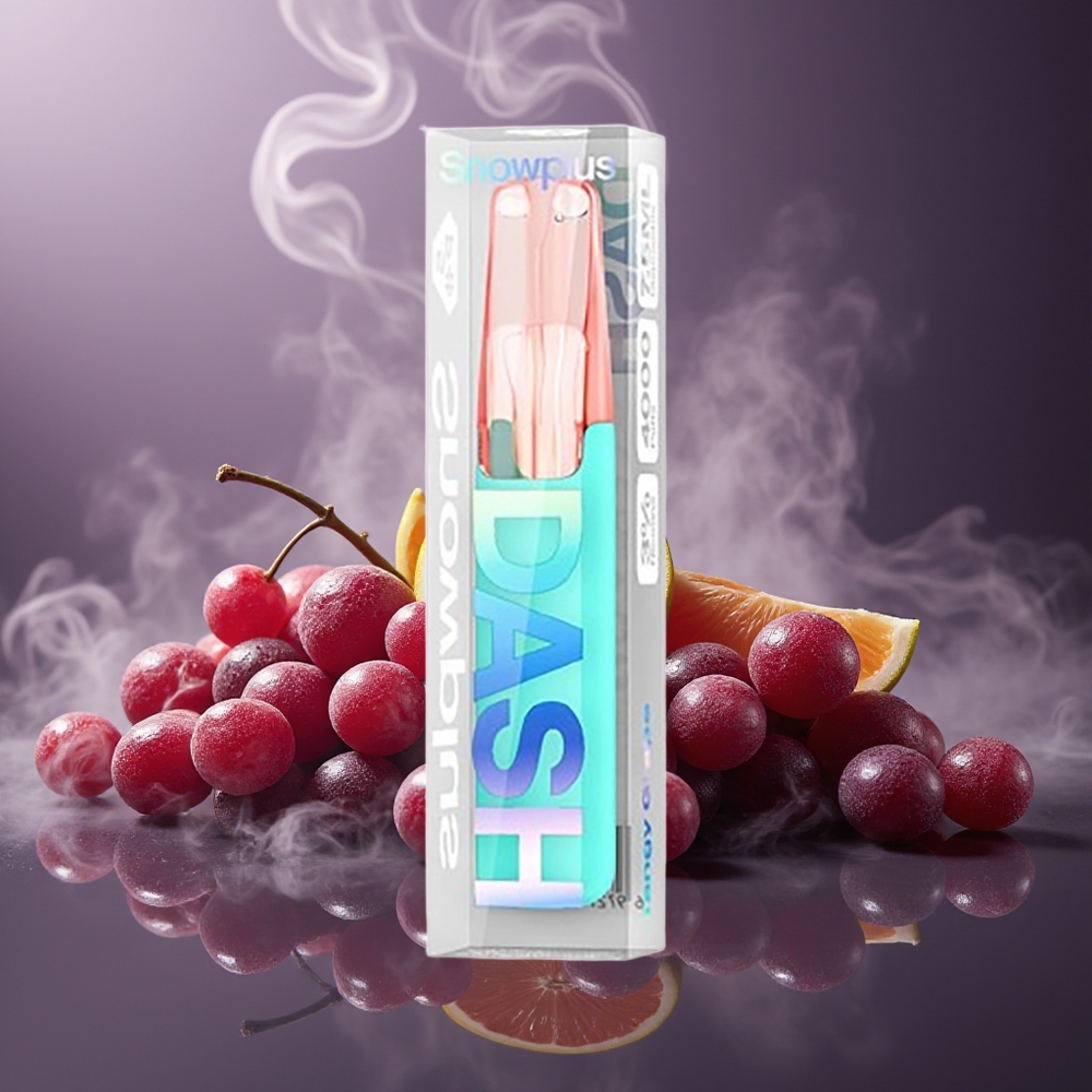 Partihandel Sverige Snowplus Dash 4000 Puffs Engångsenhet Syrlig Druva 7.5ml 530mAh