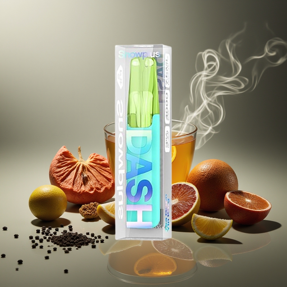 Partihandel Sverige Snowplus Dash 4000 Puffs Te Guan Yin Kung 7.5 ml Ceramic 530 mAh