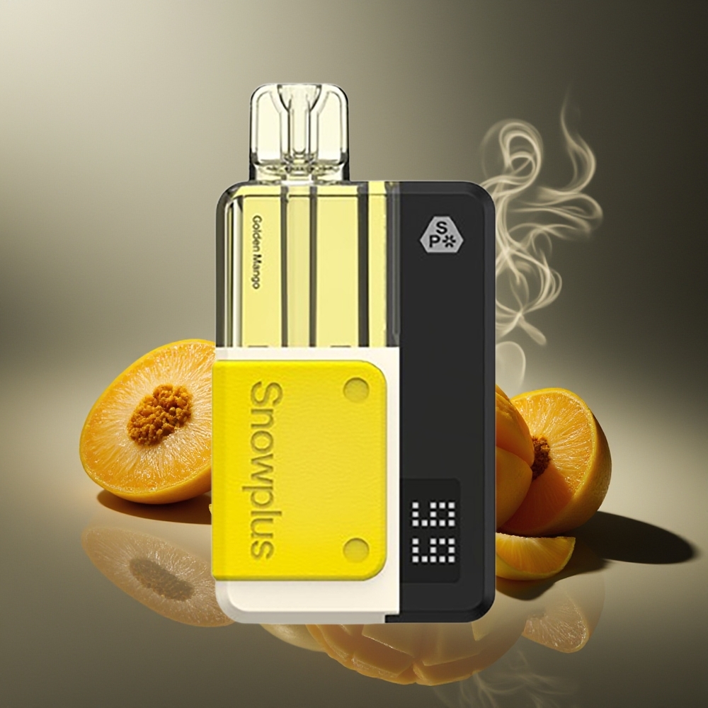 Partihandel Sverige Snowplus Swift 5000 Puffs Dual Mesh 1000 mAh Gul Mango