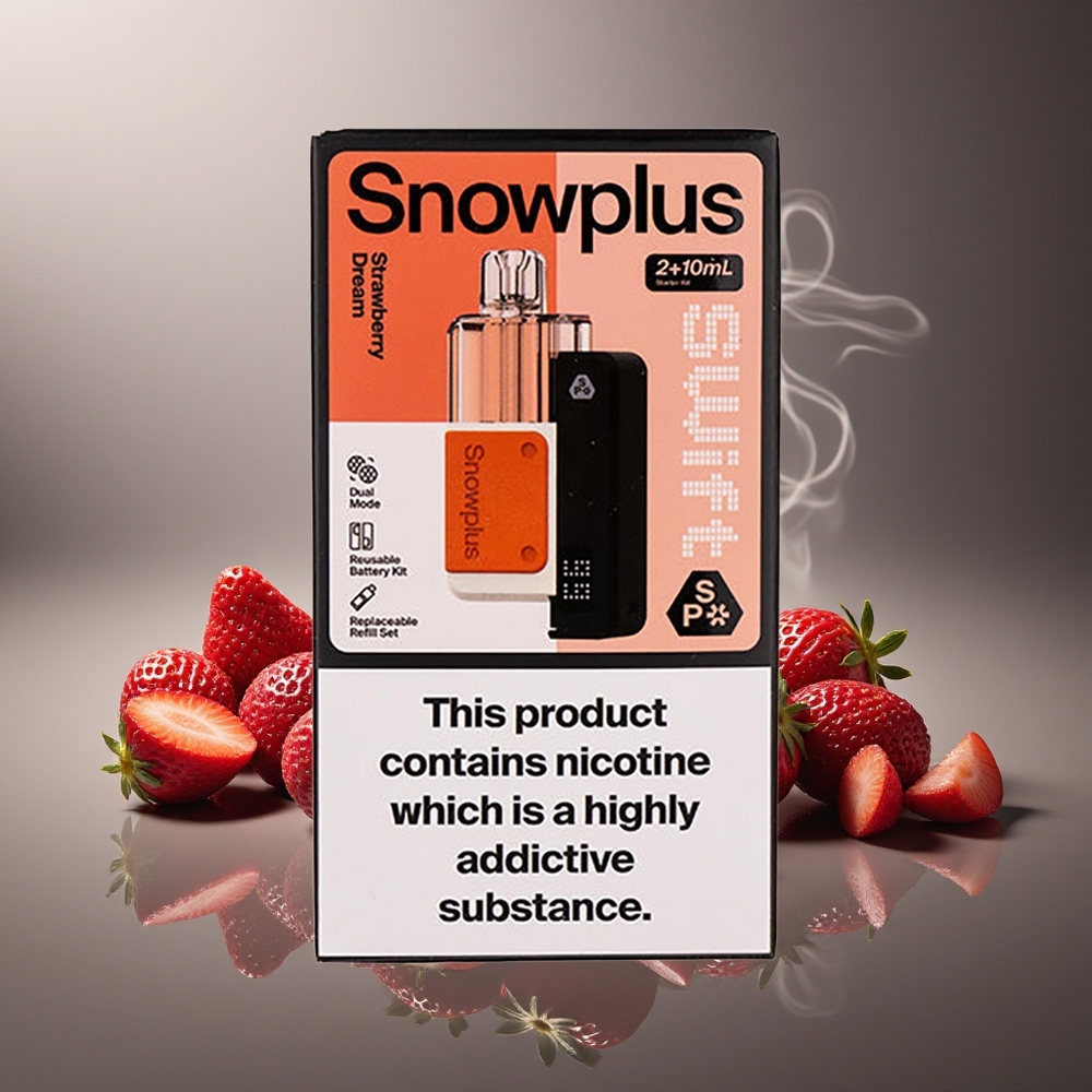 Partihandel Sverige Snowplus Swift 5000 Puffs Dual Mesh 1000mAh Jordgubbdröm