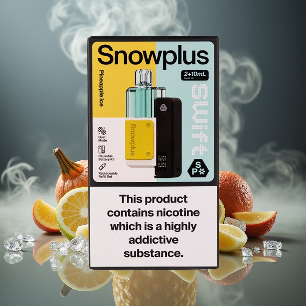 Partihandel Sverige Snowplus Swift 5000 Puffs Dual Mesh 2+10ml Ananas Is