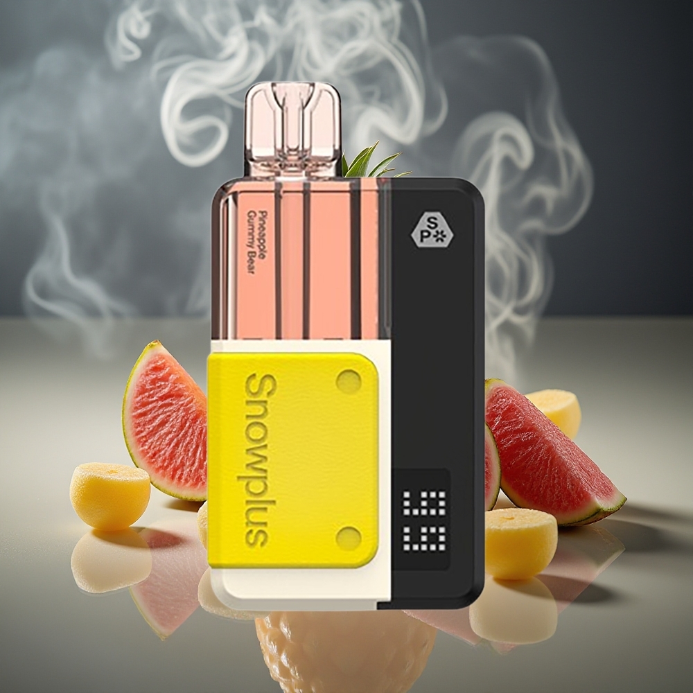 Partihandel Sverige Snowplus Swift 5000 Puffs Dual Mesh Batteri 1000mAh Ananas Gummibjörn