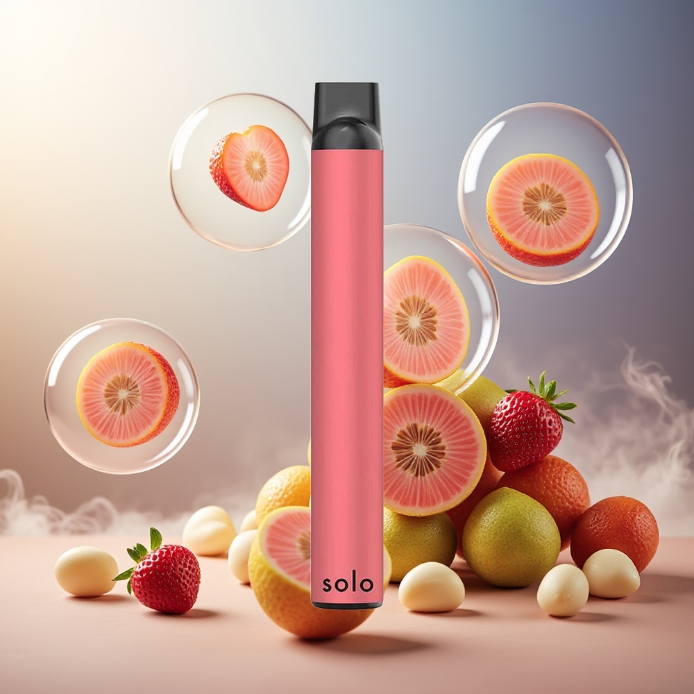 Partihandel Sverige Solo 1000 Disposable Jordgubb Guava Mesh 3.5ml 550mAh