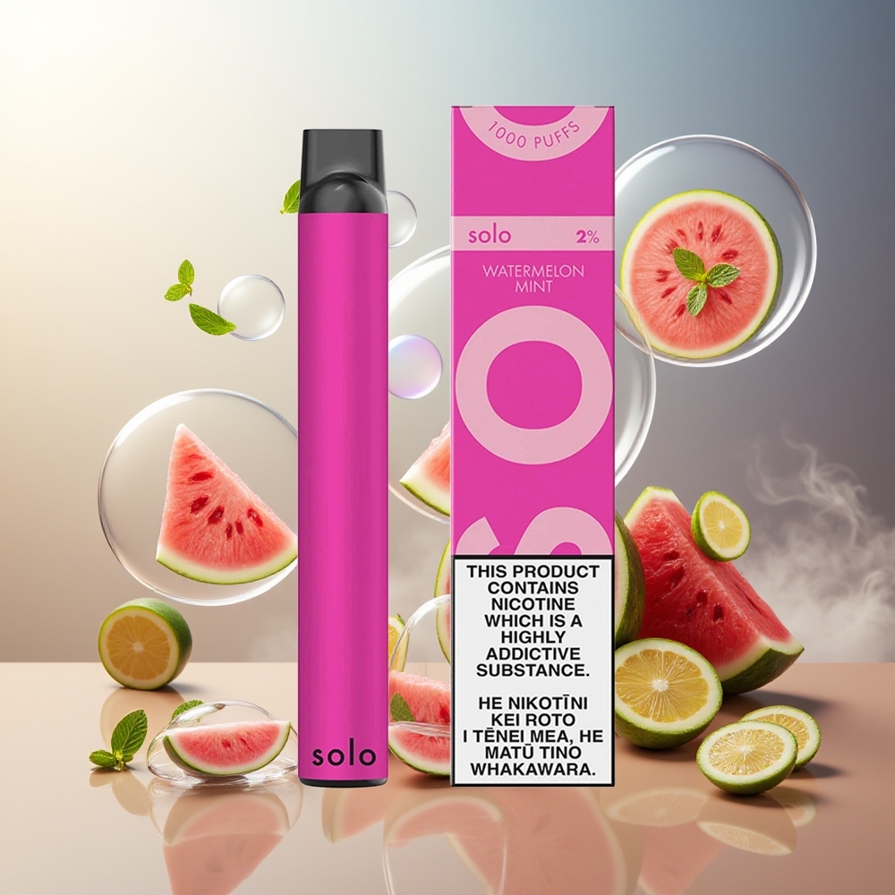 Partihandel Sverige Solo 1000 Disposable Vattenmelon Mynta Mesh Coil 3.5ml