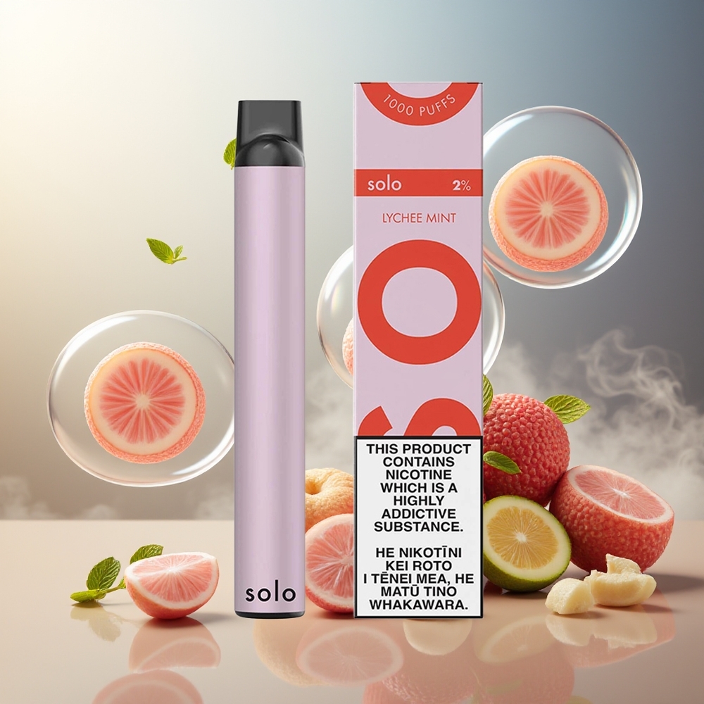 Partihandel Sverige Solo 1000 Enbart Mesh 3.5ml 550mAh Lychee Mynta