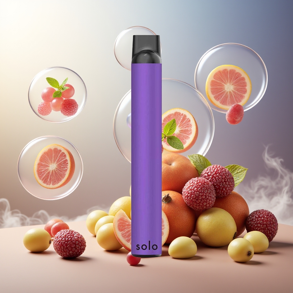 Partihandel Sverige Solo 1000 Engångs Vape MESH Drag Vindruva Mynta 3.5ml 550mAh