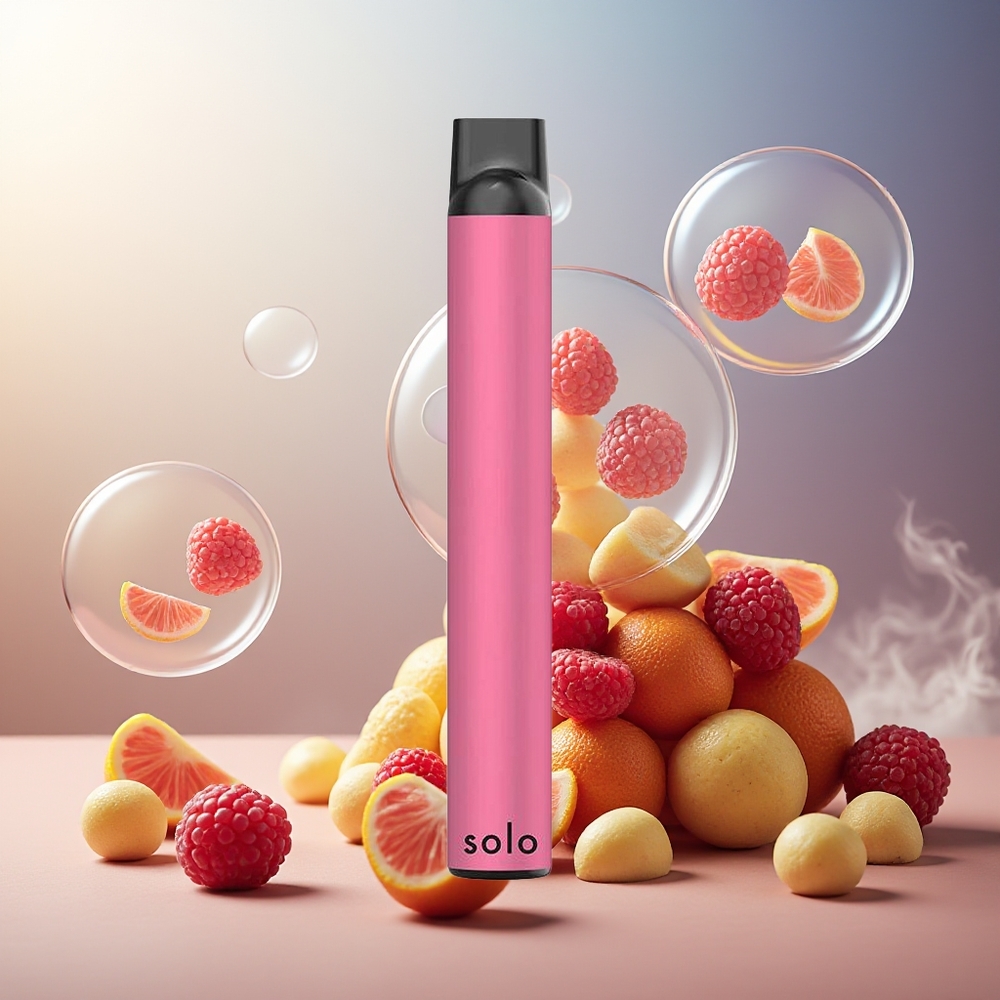 Partihandel Sverige Solo 1000 Engångs Vape Sur Hallon Mesh Coil 3.5ml 550mAh