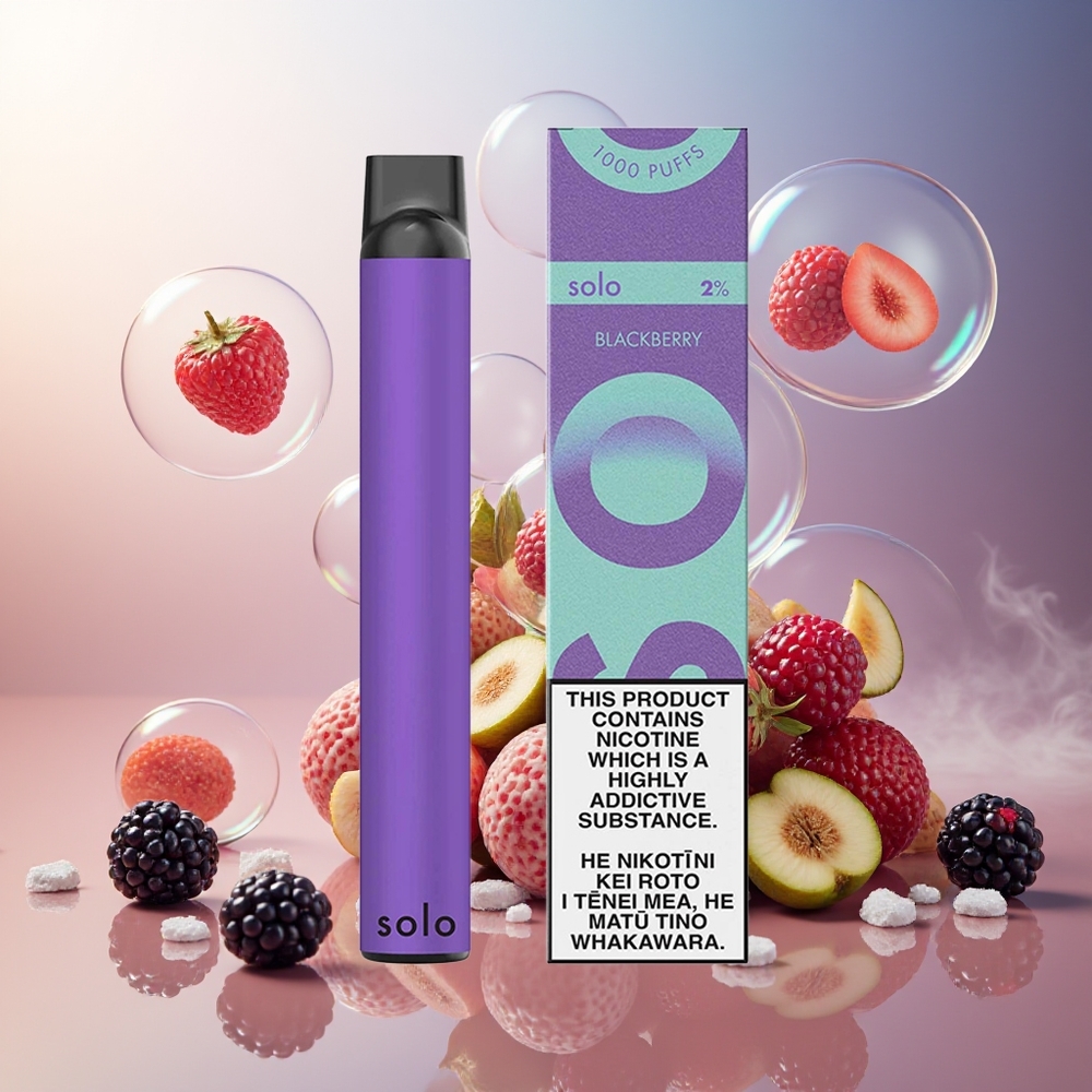 Partihandel Sverige Solo 1000 Engångsvape 3.5ml Björnbär