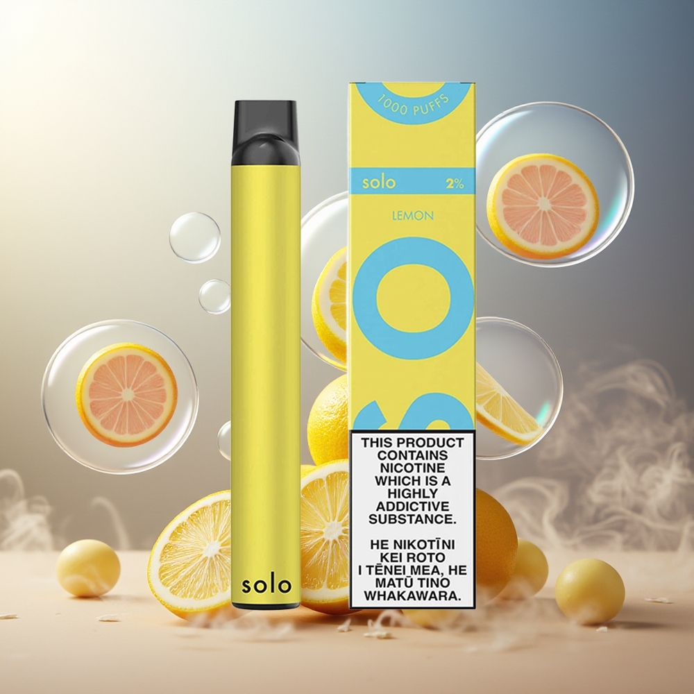 Partihandel Sverige Solo 1000 Enkel Citron Mesh Coil 3.5ml 550mAh 116.4x16mm