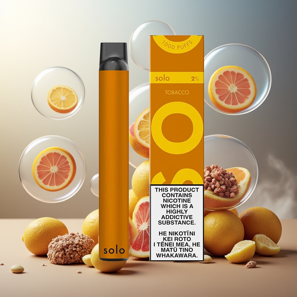 Partihandel Sverige Solo 1000 Mesh 3.5ml 550mAh 116.4x16mm Tobak