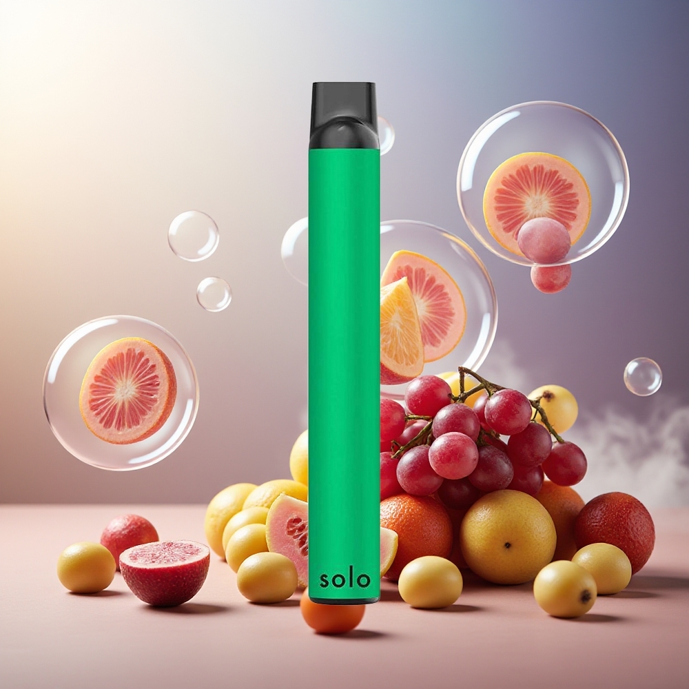 Partihandel Sverige Solo 1000 Mesh Engångs Vape Söt Druva 3.5ml 550mAh