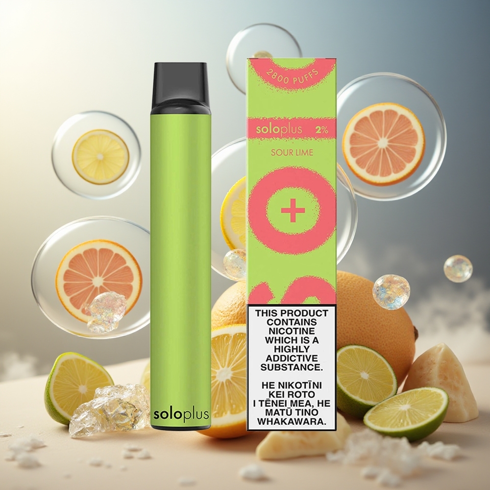 Partihandel Sverige Solo Plus 2800 Puffs 6.5ml Mesh Sursocker Lime